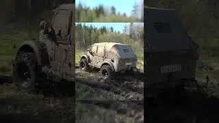 Им всё нипочём. ГАЗ-69 и Трактор. #Shorts