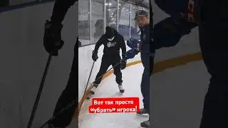 🏒 Лайфхак у борта / Отбор шайбы. 