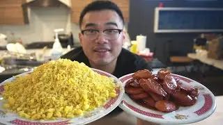 My 20 EGG YOLK FRIED RICE & TERIYAKI HOT DOGS