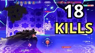 Valorant - 18 Kills As Iso Ascent Full Gameplay (No Commentary)