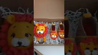 Подарочные наборы для малышей от 0 до 3 мес #пинетки #пинеткиспицами #пинеткикрючком #погремушка