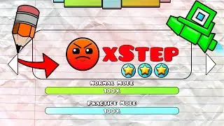 Нарисованный 100% xStep Geometry Dash