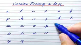 How to write English small letters | Cursive writing a to z |Cursive handwriting practice | abcd abc