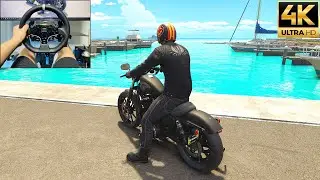 Harley Davidson 883 Iron | The Crew Motorfest | Moza Racing R9 gameplay
