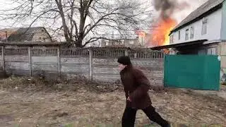 Ukrainian residents look for shelter