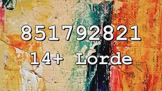 Lorde Roblox Song IDs
