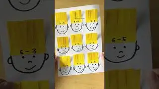 Haircut Math with Sticky Notes - Fun and Hands on activities to learn subtraction