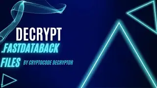 Decrypt FASTDATABACK Virus File| (.FASTDATABACK) Ransomware Removal & Decrypt.FASTDATABACK Files