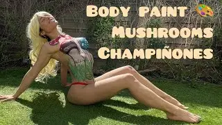 Body Paint Mushrooms / Pintura Corporal Champiñones Art Make Up