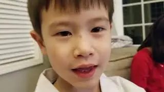 miles, nora and levi unboxing their new toys
