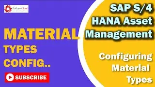 SAP EAM Tutorial-Part 29: Customizing Material Types in SAP PM