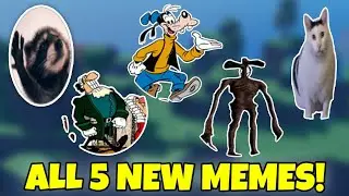 How to get ALL 5 NEW MEMES in Find The Memes [300] PEDRO HUH CAT GOOFY SIREN HEAD PHONK WALK!