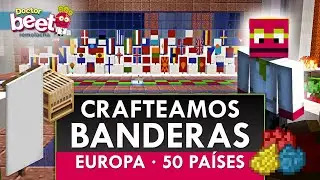 LAS 50 BANDERAS DE EUROPA CRAFTEADAS en BANNER MINECRAFT Paises y Capitales del mundo