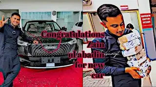 Congratulations 🥳 Zain ul abadin for new car
