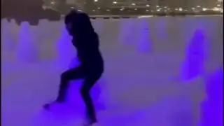 Вандал в Ботаническом саду Нур-Султана