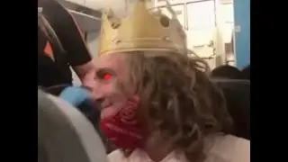 Kick that n b off the plane, Burger King Man, a war starts on the plane!