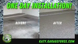Katy TX Garage Floor Before and After