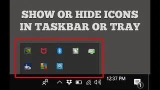 How to Show or Hide Icons In Taskbar or System Tray in Windows 10 & Windows 8 | Technical Chaharji