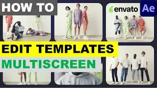 Multiscreen Intro Tutorial How to Edit Template in After Effects from Envato Elements
