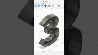 3D Text Latter Fusion 360 Design