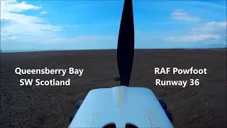 June 2024 Dynam Primo flight over Queensberry Bay, Powfoot, South West Scotland