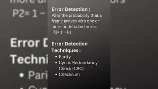 Digital Communication Systems || Errors || Error Detection || Parity || CRC
