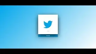 Twitter Social Icon with font awesome hover effect