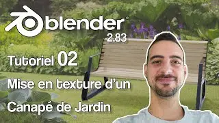 Blender 2.83 - Tutoriel 02 - Mise en texture d'un Canapé de Jardin