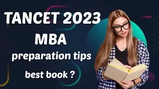 TANCET 2023 MBA preparation tips || best book for TANCET MBA 2023 || 