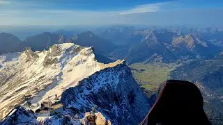 Zugspitze paragliding takeoff