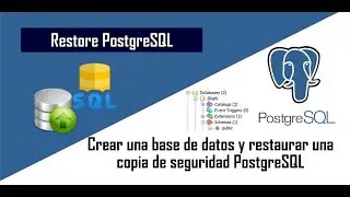 Create a PostgreSQL database and restore a PostgreSQL backup