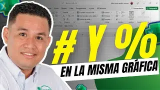 Valores y Porcentajes en la misma gráfica | Excel Aprende