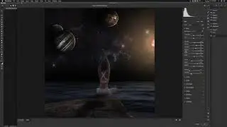 Timelapse Photoshop Cover Artwork for Mindfully Present Spotify Playlist