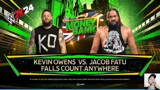 WWE 2K24 | Kevin Owens vs Jacob Fatu | Falls Count Anywhere Match