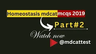 Homeostasis Mdcat mcqs|Osmoregulation mcqs |Part-2 @mdcattest