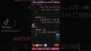 Why you should use Guard conditions in Rust language #shots #rust #rustlang #rusttutorial
