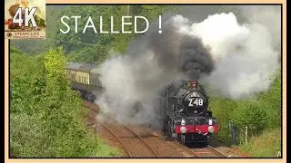 7029 Clun Castle Dramatically Dragged to a Halt on Hemerdon. 1Z48 Day 2 11th May 2024