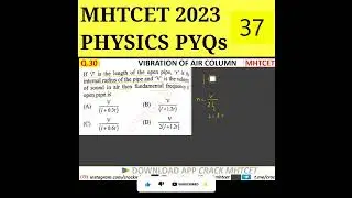 SUPERPOSITION OF WAVES || Q.30 || MHTCET 2023 PCB PYQs || 12th Physics #shorts #mhtcet #mhtcetpyqs