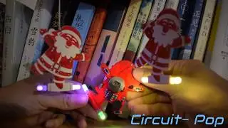 Santa Clause LED Ornament Christmas DIY Electronic Kit