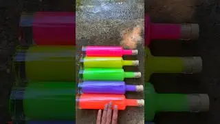 Breaking glass bottles ⚠️🔥 Crushing Crunchy & Soft Things! 
