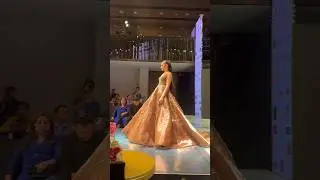 India supermodel 2023 finalist walks the stage for Presto couture .  Feeling proud 