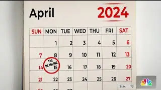 2024 Federal income tax filing deadline is April 15