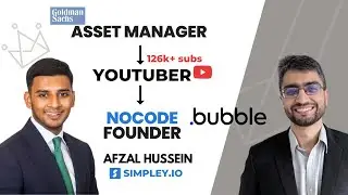 Former Goldman Sachs Asset Manager turned Youtuber turned Solo No-Code and 
