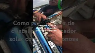 Como poner tubos de cristal para calentador solar con agua jabonosa suscríbete