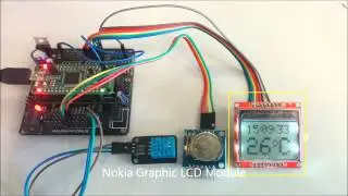 Weather data display with Real Time Clock