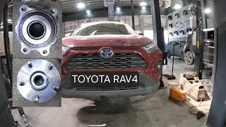 замена подшипника ступицы переднего колеса ... toyota rav4 2019-2024 