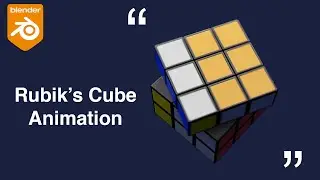Rubik's Cube Rotate Animation in Blender 