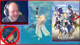 Genshin?!? Yeah I made my friend play it again. (In SD!)