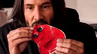 Keanu Reeves eats Charlie The Steak