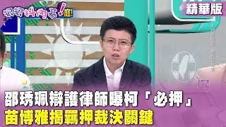 精華片段》#邵琇珮 辯護律師曝柯「必押」#苗博雅 揭羈押裁決關鍵【#狠狠抖內幕】2024.09.05